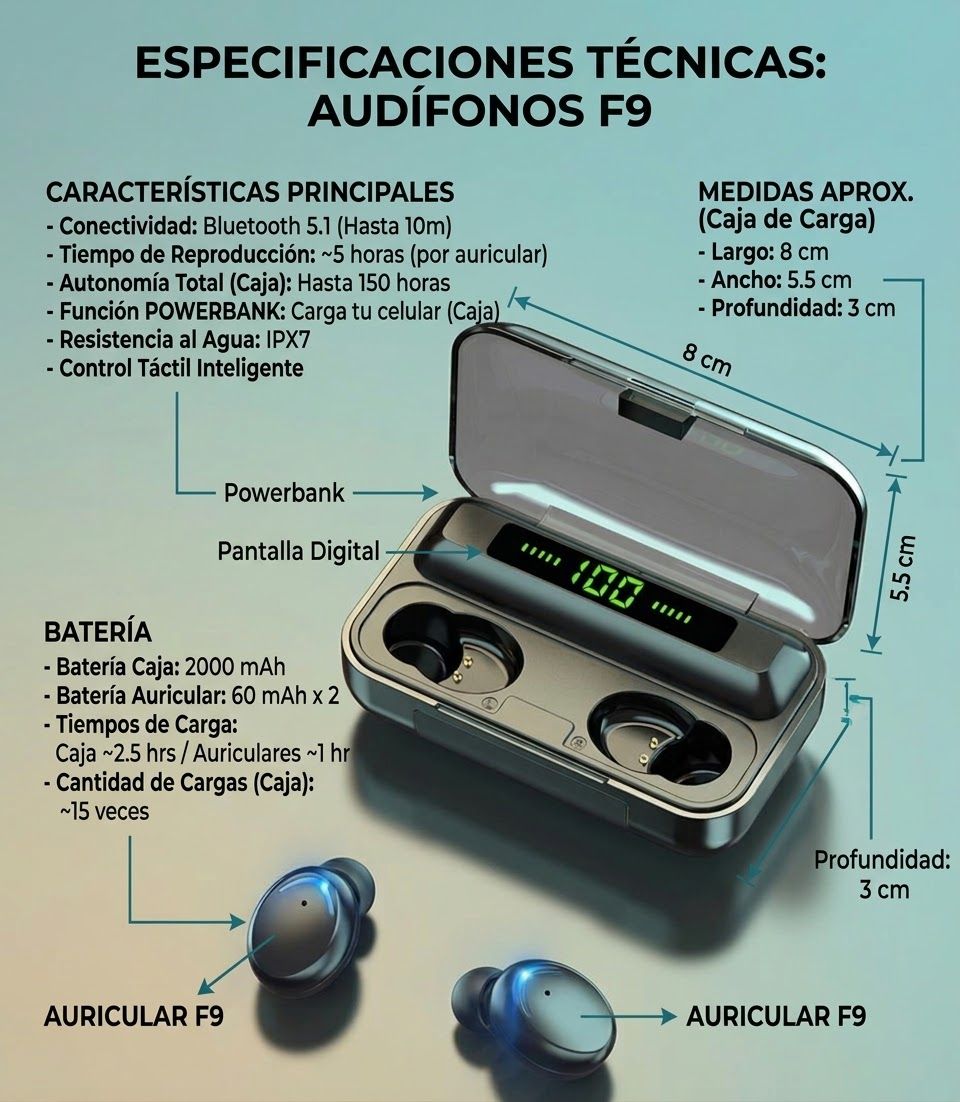 audífonos f9